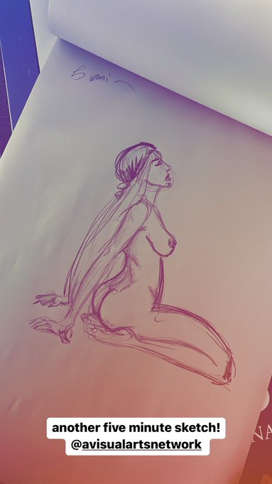 getting into portraiture! #lifedrawing #artistsontwitter https://t.co/idYlih35bB<a href="/tag/lifedrawing"class="tags">#lifedrawing</a><a href="/tag/artistsontwitter"class="tags">#artistsontwitter</a>