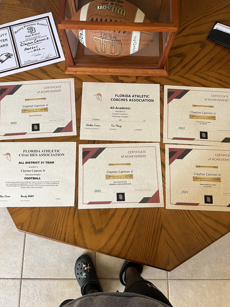 Clayton Cannon Jr. (@claytoncannon14) on Twitter photo My Senior year accolades this year. Broke my school’s single season rushing record 😎😎<a href="/larryblustein/">Blustein Recruiting</a> <a href="/TheCribSouthFLA/">Frank Tucker</a> My Senior year accolades this year. Broke my school’s single season rushing record 😎😎<a href="/larryblustein/">Blustein Recruiting</a> <a href="/TheCribSouthFLA/">Frank Tucker</a>