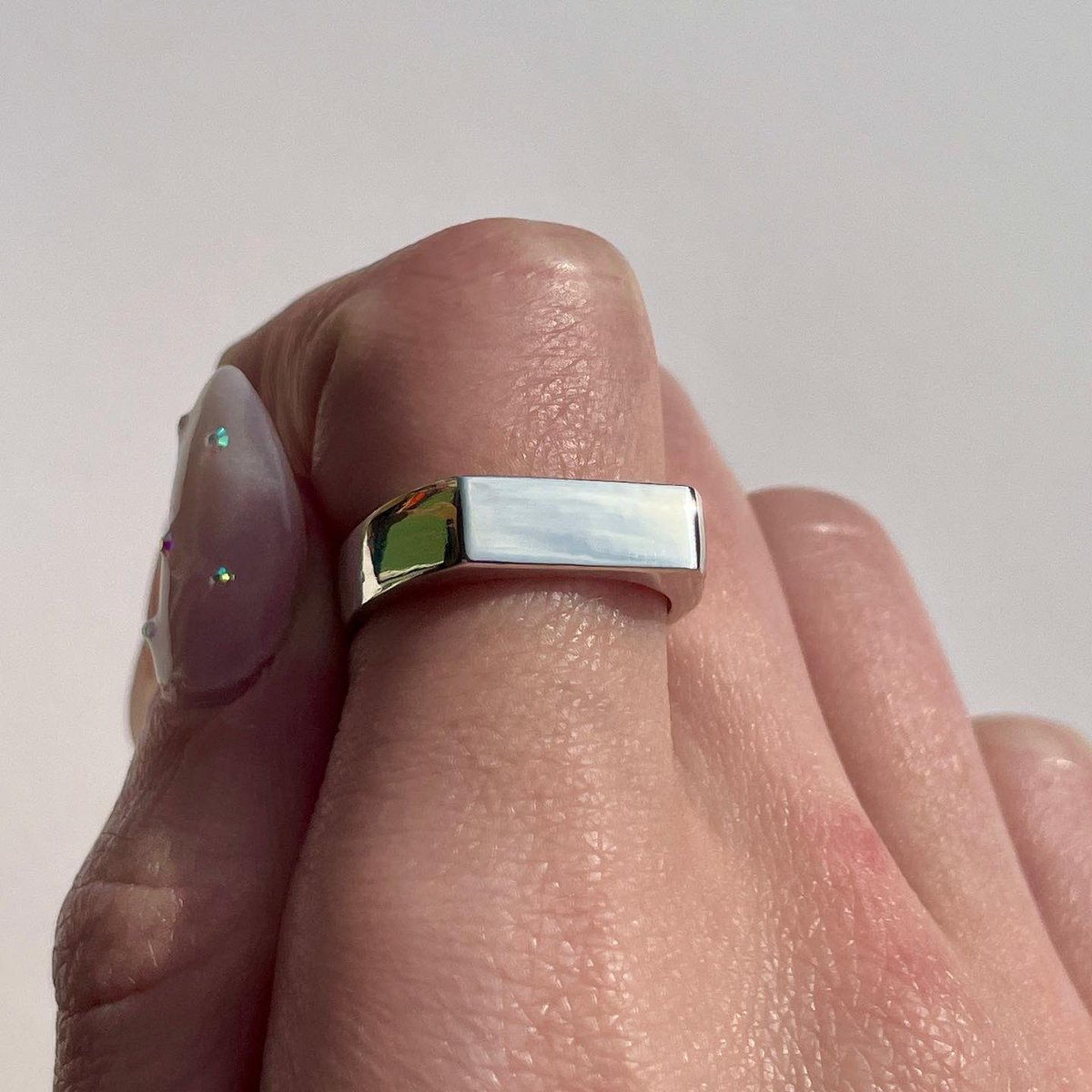 bluesundayco's tweet photo. Sterling silver signet ring ✨ https://t.co/ICFjjDb31P