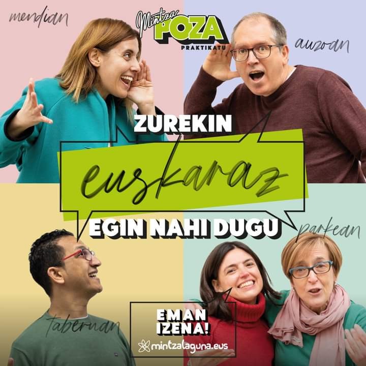 berbots's tweet photo. Berbalagun bigarren izen ematea zabalik!!!
https://t.co/xSNT9oL7dJ
Erandio euskalduntzen lagundu nahi?
Euskara praktikatu nahi duzu?
Astero elkartu gurekin euskaraz hitz egiteko!
#berbalagun
#berbots
#erandioneuskaraz
@topagunea
@Erandiokoudala
@ErandioEuskaraz https://t.co/Nd4dB61O8i