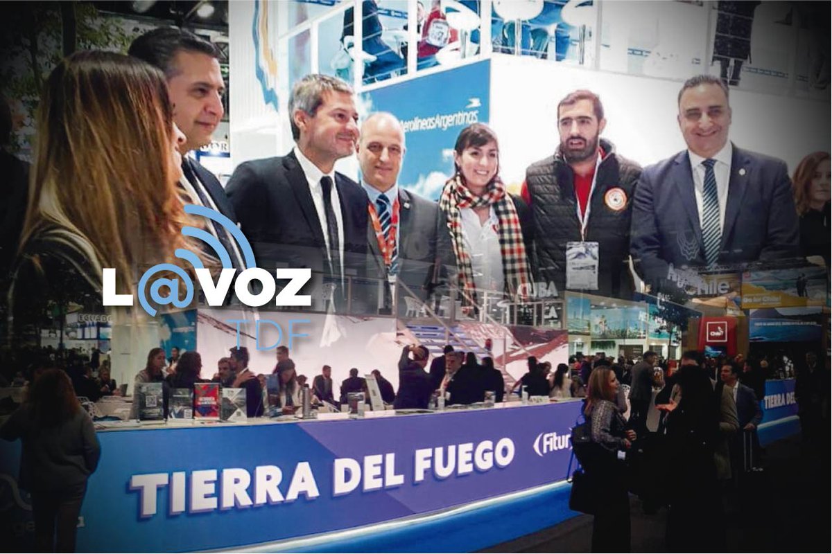 LaVozTDF's tweet photo. #FinDelMundo El @INFUETUR integra la delegación argentina que participa en le Feria Internacional de #TurismoEnMadrid @MatiasLammens @fitur_madrid #Ushuaia @TurismoNacionAR #INFUETUR @Aerolineas_AR #TierraDelFuegoAIAS #Argentina #TDF #MalvinasArgentinas https://t.co/FFMbrwpgu9 https://t.co/yYyecBxBlh