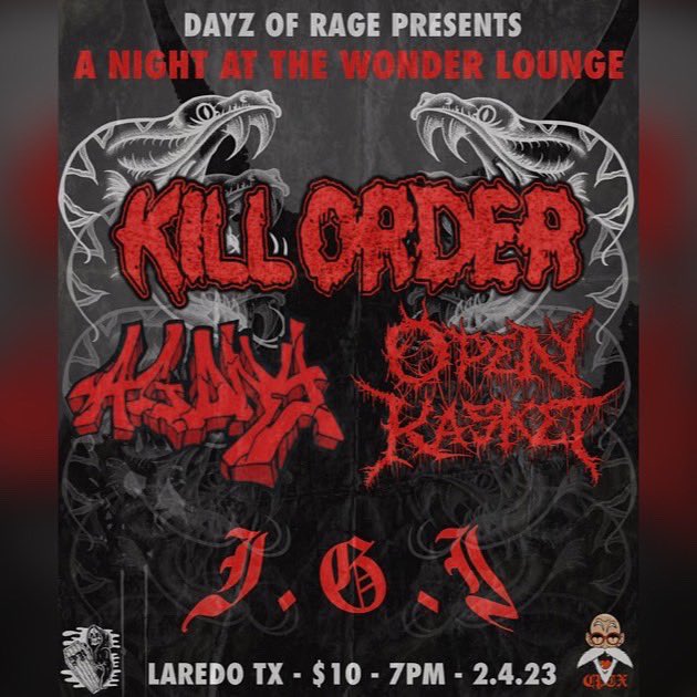 dayzofrage's tweet photo. Kill Order
Agony
Open Kasket

TX RUN https://t.co/yvRc75jG3A