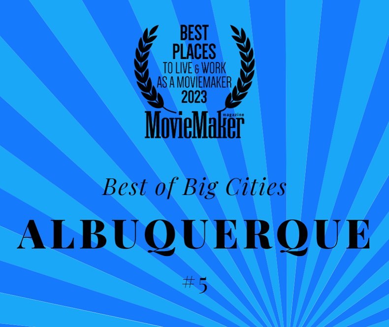 ABQFilmOffice's tweet photo. π We're proud to be continually recognized as one of the Best Big Cities to Live & Work as a MovieMaker! Check out the official rankings at https://t.co/5xMsz6nFNF!
π·: @moviemakermag
#FilmAlbuquerque #LiveWorkThrive #OneAlbuquerque #NMFilm https://t.co/3xI5QOkPxw