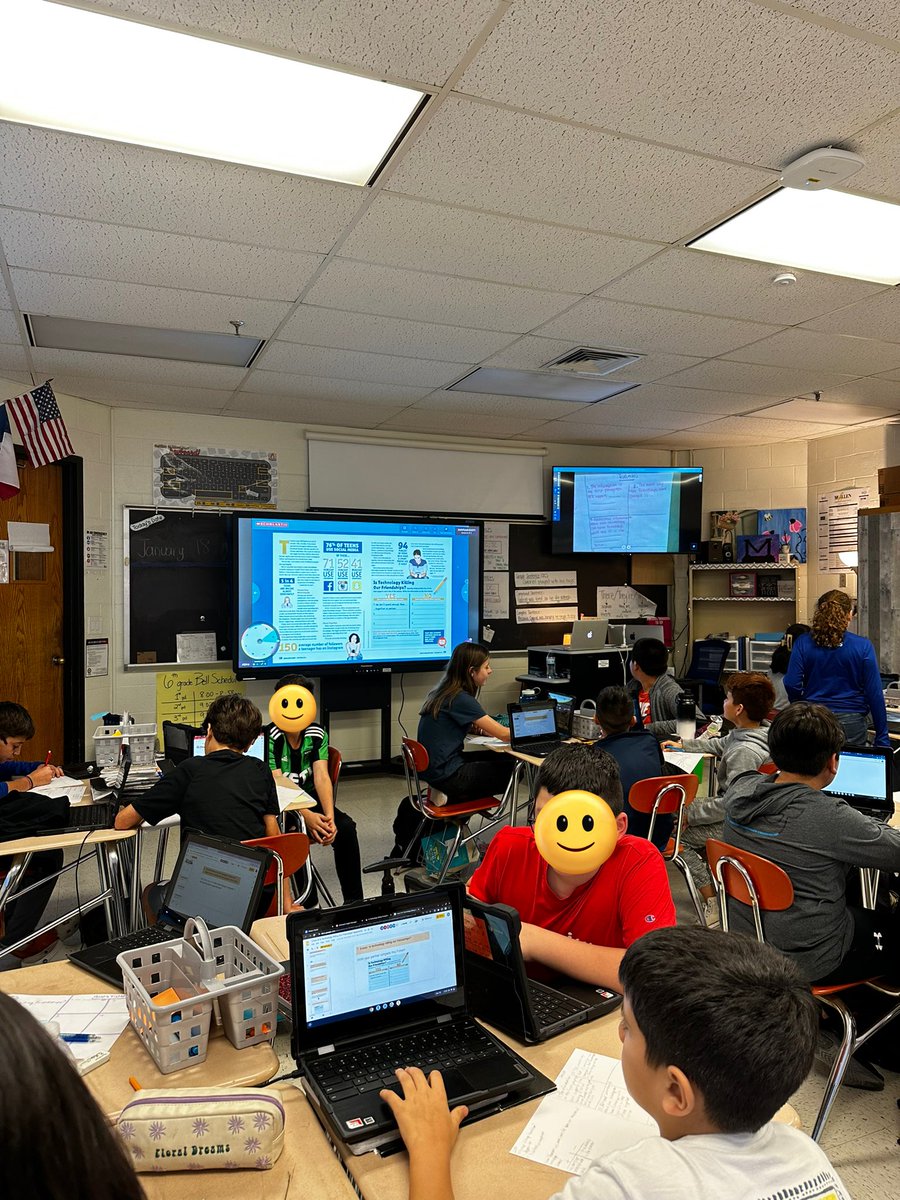 AbiroTeach's tweet image. Promethean board for the win! My students and I loved reading &amp;amp; annotating our @Scholastic article to prepare for our Argumentative Essay 🤩 
@stallions045 @McAllenReads #teachertwitter