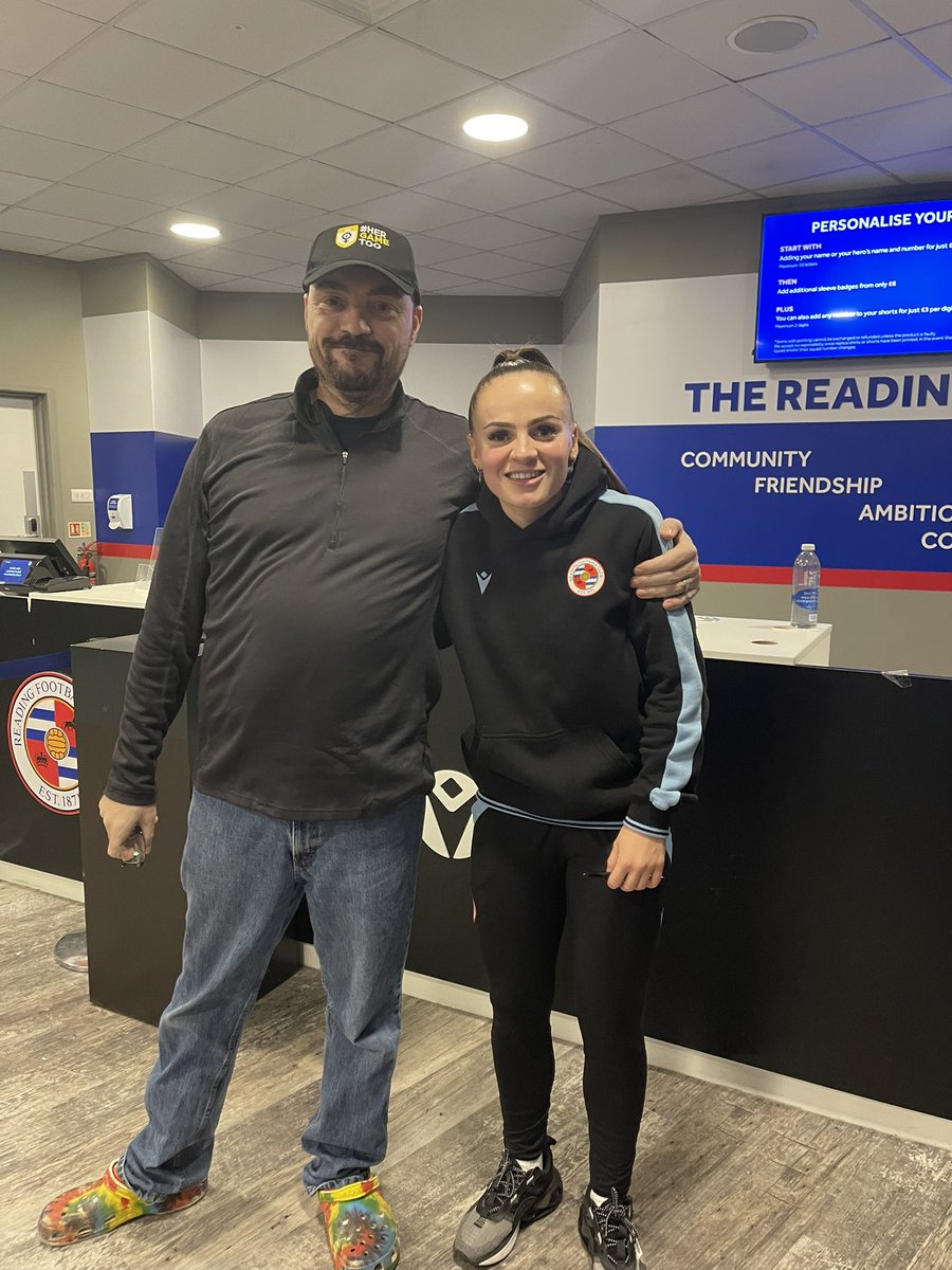 Went to the <a href="/ReadingFCWomen/">Reading FC Women</a> Q&amp;A/shop event and heard how women’s football is getting bigger and providing strong role models for young female player. A chance to meet up with our sponsored player <a href="/lily_woodham_/">Lilyyy</a> and celebrate
