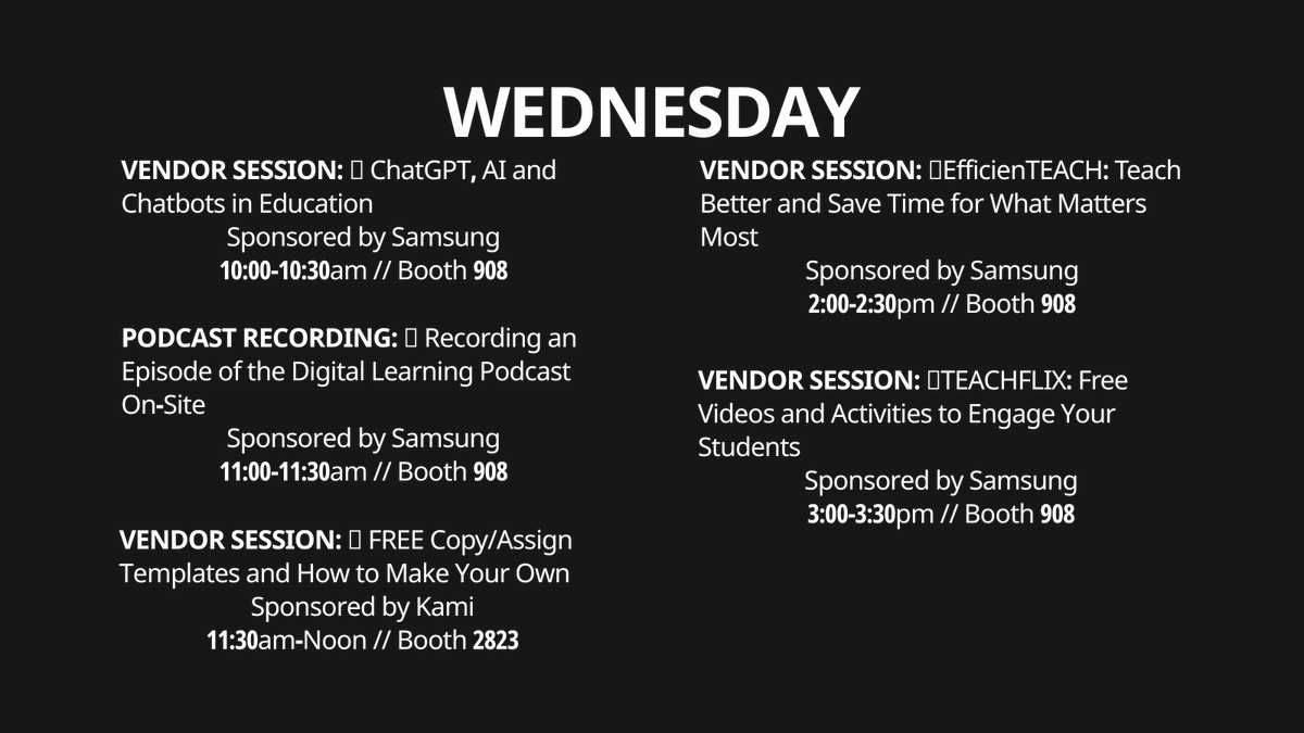 jmattmiller's tweet photo. The #FETC Conference in NOLA? You bet! 🦐🎭🎺

⚜ ChatGPT session w/@HollyClarkEdu &amp; @k_shelton
⚜ FOUR sessions with @SamsungEDU 
⚜ @BookCreatorApp, @KamiApp, @edpuzzle sessions

Not going? Live streams and preso resources at https://t.co/sXgbuHxW7f

#fetc23 #fetc2023 @fetc https://t.co/AZErybnP3G
