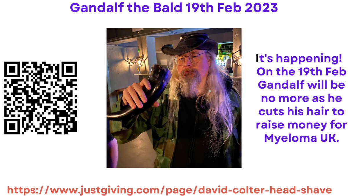 Trying to catch those not on FB who know <a href="/david_colter/">David Colter</a> and who may like to show their support before the big day itself (or get an update on how well he's doing!)  We'd love to see you on the 19th Feb if you can make it! <a href="/MyelomaUK/">Myeloma UK</a> <a href="/brickfieldpm/">Pen and Mike's Brick Field Brewery</a> <a href="/LucyOwl/">Lucy-Owl</a> <a href="/v_perjorative/">samh - semi sentient homonid (he/him) #blm</a> <a href="/stsquad/">@stsquad@mastodon.org.uk (Alex Bennée)</a>