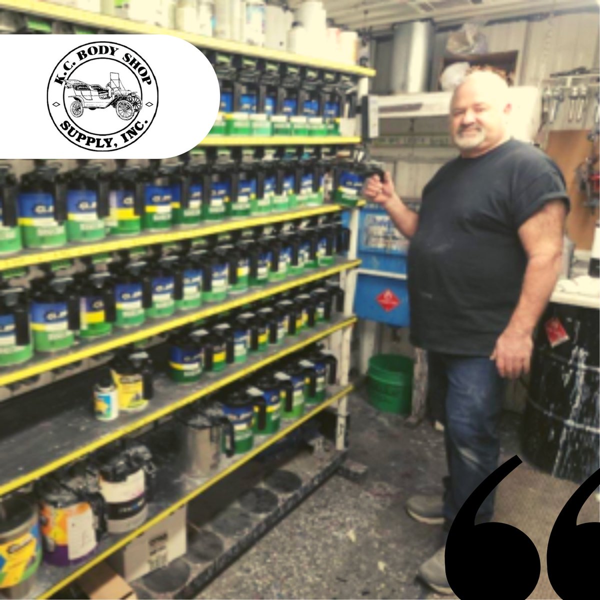 KCBodyShop's tweet image. "Their people are here to help me out when I need it," - John
#KCBodyShopSupply #GleamAutomotiveFinish #AutoPaintShop #CarPaintShopsNearMe #CarPaintingNearMe #CarTouchupPaint #CarsPaintStore #CarCoating #AutoRefinish