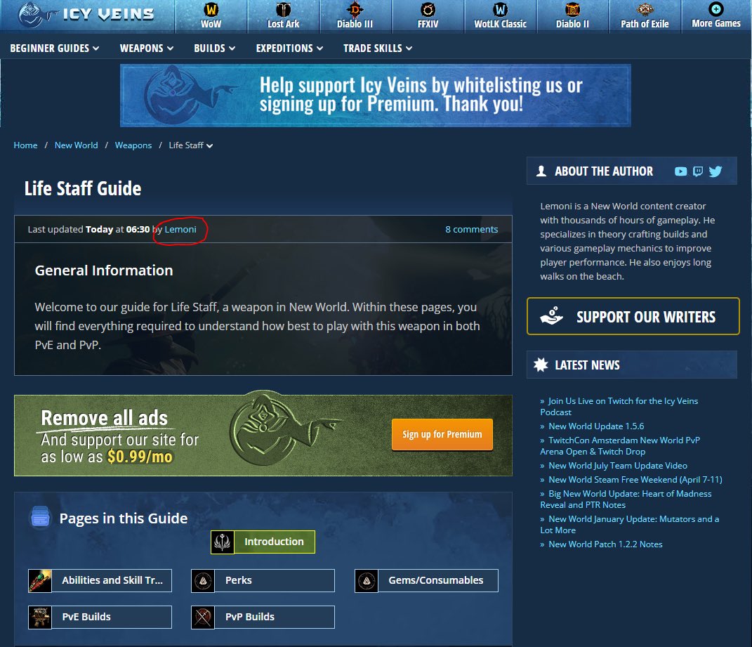 So excited to announce that I’m writing <a href="/playnewworld/">New World: Aeternum</a> guides over on <a href="/icyveins/">Icy Veins</a>! So head on over and check out the first of many guides to come.

First up, the Life Staff. ❤️ icy-veins.com/new-world/life…