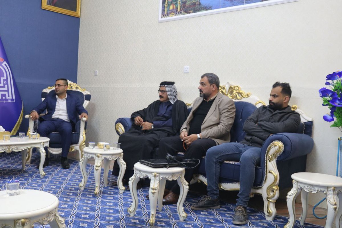 hrkt_fy's tweet photo. استقبل عضو ائتلاف دولة القانون
السيد محمد القصير يوم الأربعاء،
عدداً من شخصيات ووجهاء عشائر محافظة الديوانية 
بمكتب حركة البشائر الشبابية، 
مقدمين لهُ التهاني والتبريكات بمناسبة 
إفتتاح مكتب الحركة في الديوانية... https://t.co/sqWDk88DCO