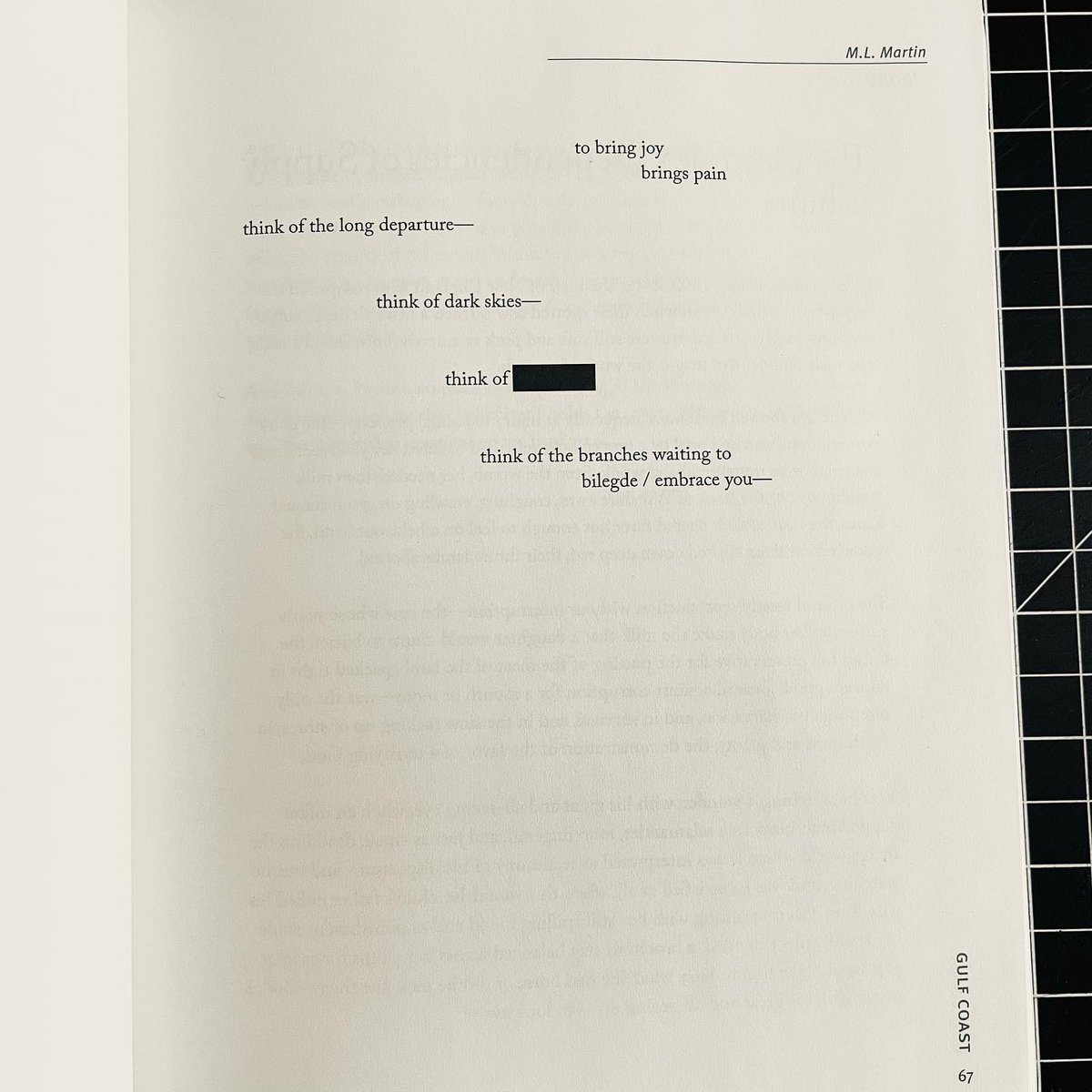 LitMeg's tweet image. Thrilled to have new translations from W&amp;amp;E in the latest issue of @Gulf_Coast alongside so much exciting work. Pick up a copy to read the rest of this sequence. Thank you to @nickrattner &amp;amp; the whole GC team!