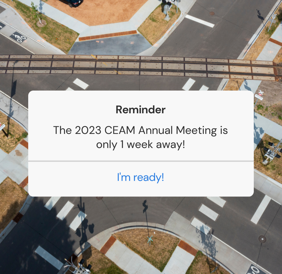 Only 1 week left until the 2023 CEAM Annual Meeting! Which sessions are you most looking forward to attending?

#CEAM #2023AnnualMeeting #CityEngineers #Bloomington