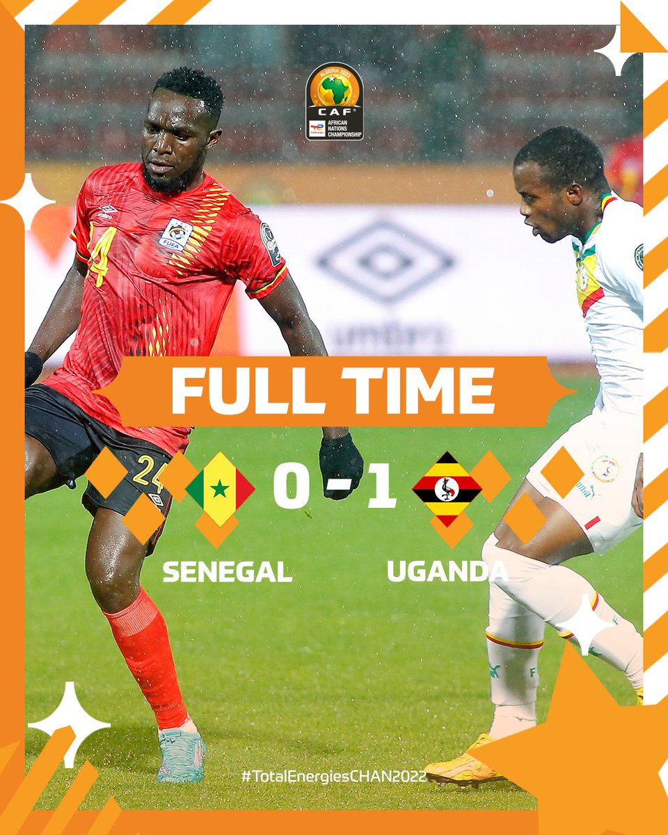 Congratulations @UgandaCranes for the win against Senegal. We go UGANDA!!!🇺🇬💪🏾💪🏾