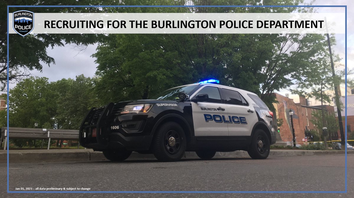 The Burlington Police Department is looking for a company to help us recruit the next generation of Queen City cops.
#BTV #policerecruiting #police #recruiting #IACP

See the RFP here: burlingtonvt.gov/RFP