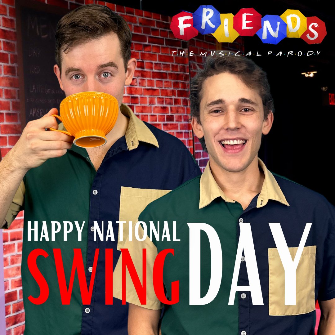 Happy National Swing Day to our wonderful swings here at "Friends! The Musical Parody" You're OUR lobsters 🦞✨