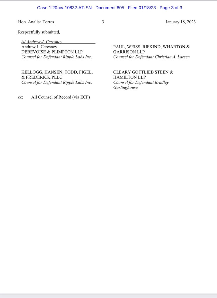 FilanLaw's tweet photo. #XRPCommunity #SECGov v. #Ripple #XRP Ripple opposes the Motion by “Investment Banker Declarant” which seeks to shield from public view his name, position, and employer because he voluntarily submitted the declaration in support of the SEC’s Summary Judgment motion. https://t.co/0GpjTffImO