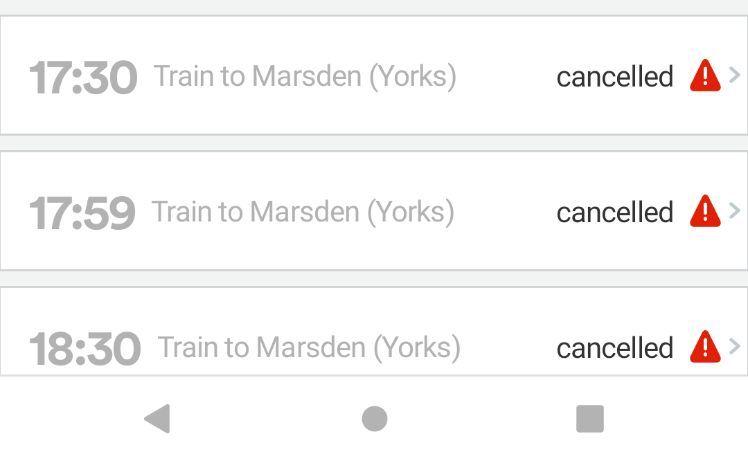 Just checking my train to work tomorrow. My usual train to Manchester (8.06) cancelled. But the icing on the cake is trying to get home. When will @TPExpressTrains be stripped of its franchise? It is not fit for purpose @helenpidd @radio4today  @TracyBrabin