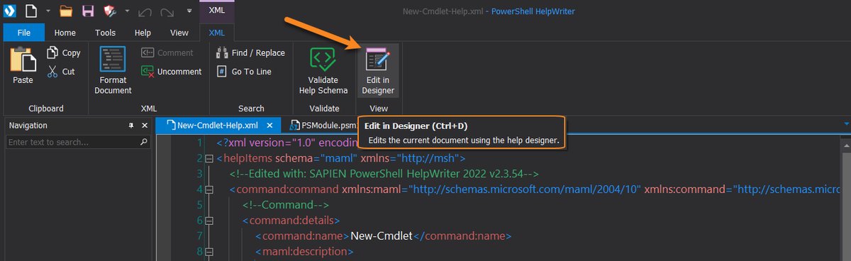 SAPIENTech's tweet image. #DidYouKnow you can switch between the help designer and the XML editor in PowerShell HelpWriter?
👍 Ctrl+D to toggle between views
#SAPIENTech #PowerShellHelpWriter #PowerShell #pwsh #scripting #xml #PowerShellHelp