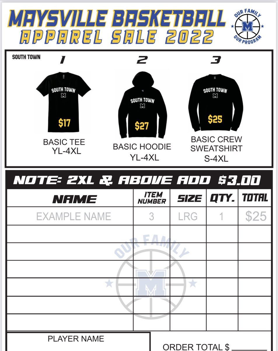 TerraArmstead's tweet photo. Did you miss the first South Town Apparel sale………good news the team is once again selling the shirt &amp; sweatshirts.

Orders due by Jan 27

Contact a player or myself to place an order💙🏀🐾 https://t.co/P9Kbu3d0g4