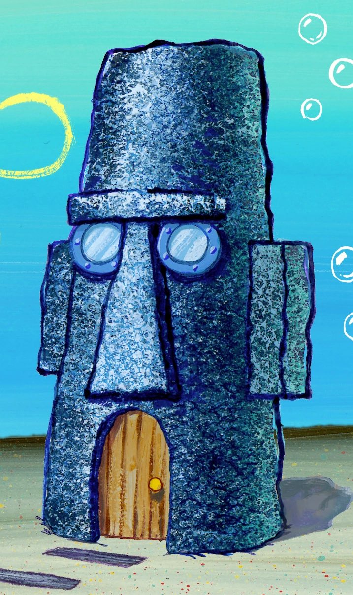 How To Draw Squidwards House