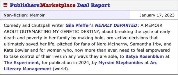 Gila Pfeffer (as in ‘Hava Nagila’) tweet media