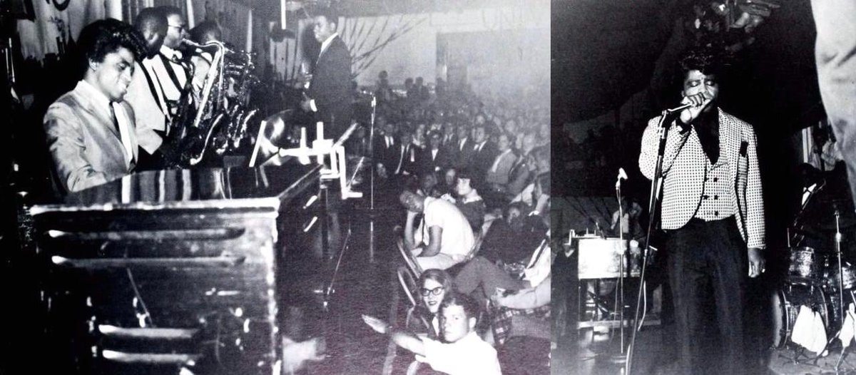 Washington and Lee-History and Tradition
James Brown and his Famous Flames in Evans Dining Hall, 1965. #dining #virginia #college #collegelife #jamesbrown #virginia #history #historyfacts #famous #tradition #local #attraction #flames #evans #livemusic #rockbridgecounty #drumer