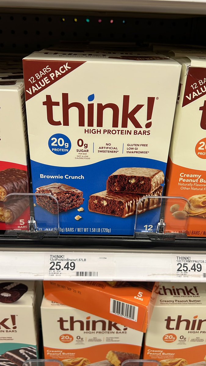 @Target @thinkproducts  this is insane- every time I go shopping at target for these bars the price is increased. They used to be 14.99 for a big box now it’s 25 dollars ?!? That’s insane