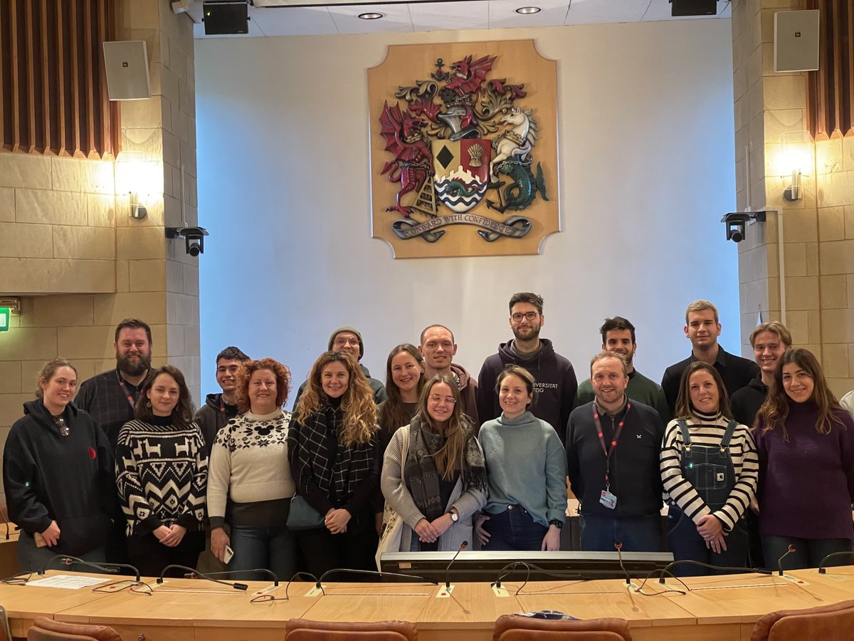 Huge thank you to Mayor Martyn Jones and <a href="/BridgendCBC/">Bridgend CB Council</a> and their MASH team for having our <a href="/EUErasmusPlus/">Erasmus+</a> #SafeguardingOurYoungPeople project 🏴󠁧󠁢󠁷󠁬󠁳󠁿🇪🇸🇭🇷🇩🇪 into the civic offices today