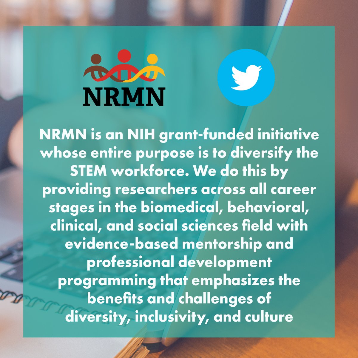 For those who aren't familiar with the National Research Mentoring Network (NRMN), this is what we do! #NRMNchat #NationalMentoringMonth