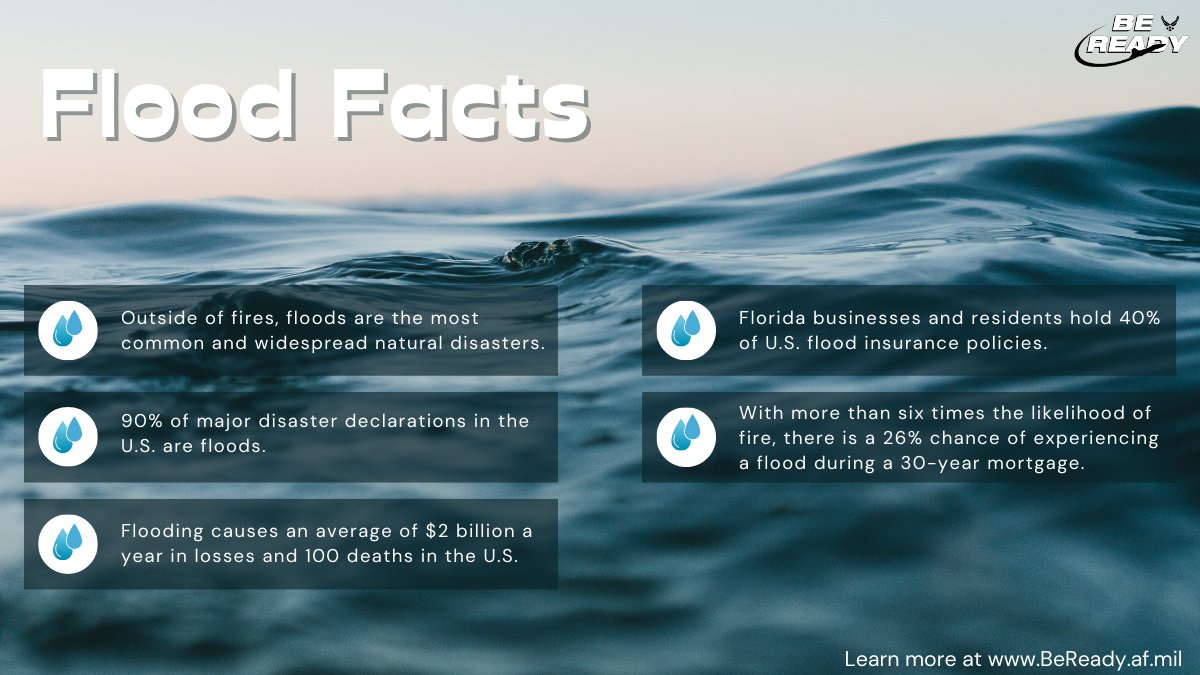 Learning how to prepare and respond to floods can protect your household. Today, let’s dive into flood facts!

Follow us on Instagram @daf_emergency_management 

#BeReady | #floodfacts