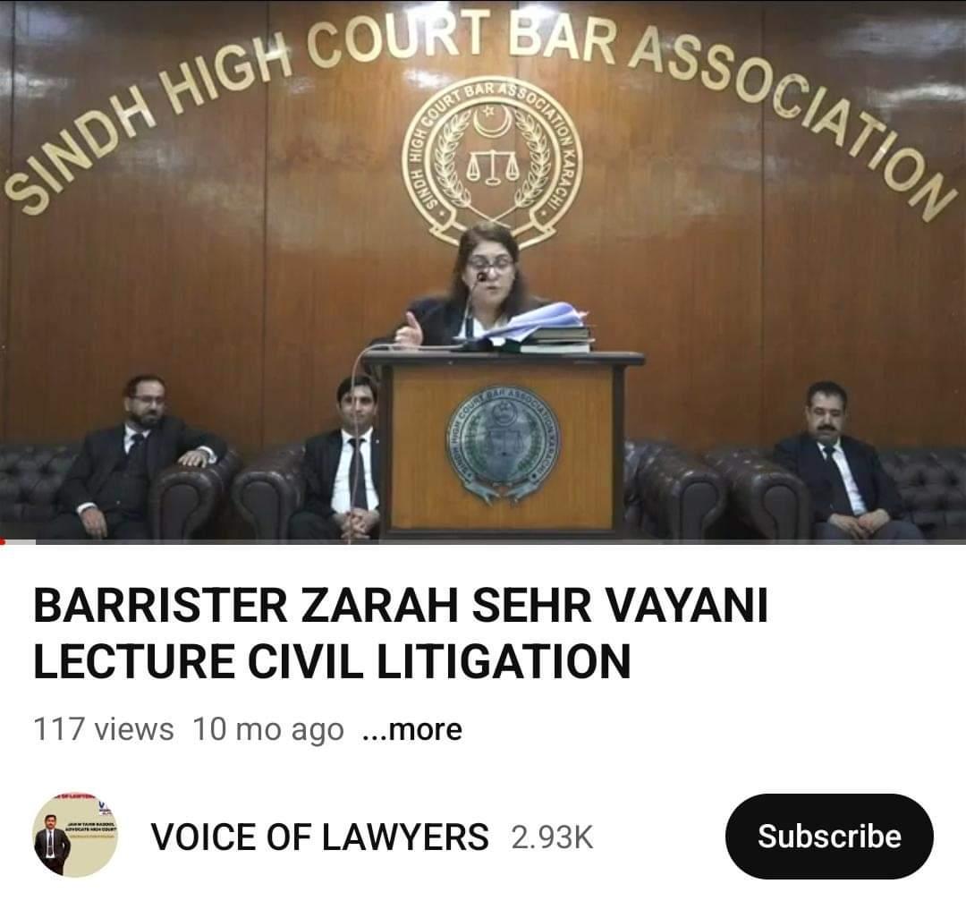 Lecture on Civil Litigation -Interim Injunctions #sindhhighcourt
#karachi @CourtSindh

youtu.be/k43j_HQygtg