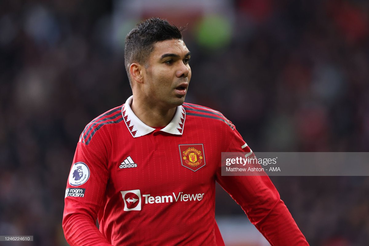 DanGeorgee's tweet photo. #AFC | Casemiro will MISS the game at the weekend against Arsenal as he is booked against Crystal Palace and will be suspended https://t.co/2UJEP8wgas