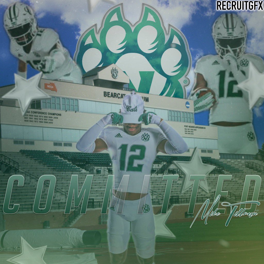Mike_Tillman20's tweet photo. Beyond Blessed🙏🏽 1000% Committed💚🤍 @BClay_9 @CoachDJThomas @NWBearcat_FB @CoachWrightD @CochBG4 @DarrenSunkett @CoachTDismukes @hamitchom @AllenTrieu https://t.co/lvuXI27QDD
