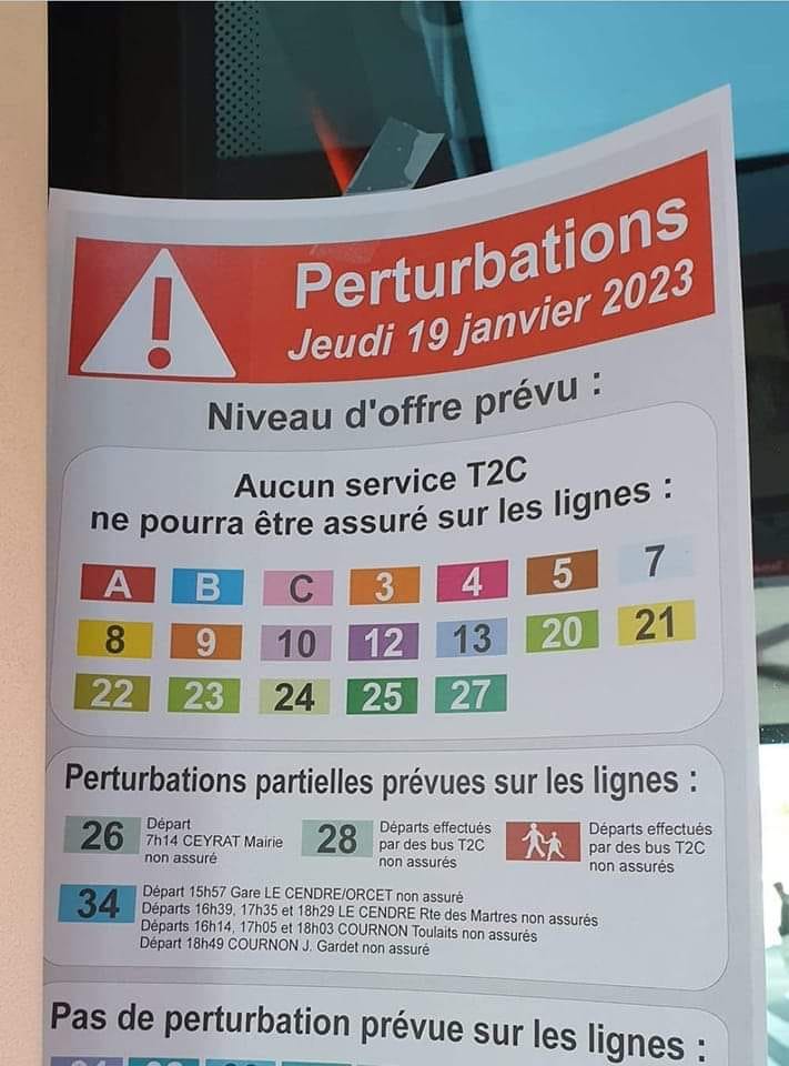 63Micronde's tweet image. #ClermontFerrand #T2C #Greve19Janvier