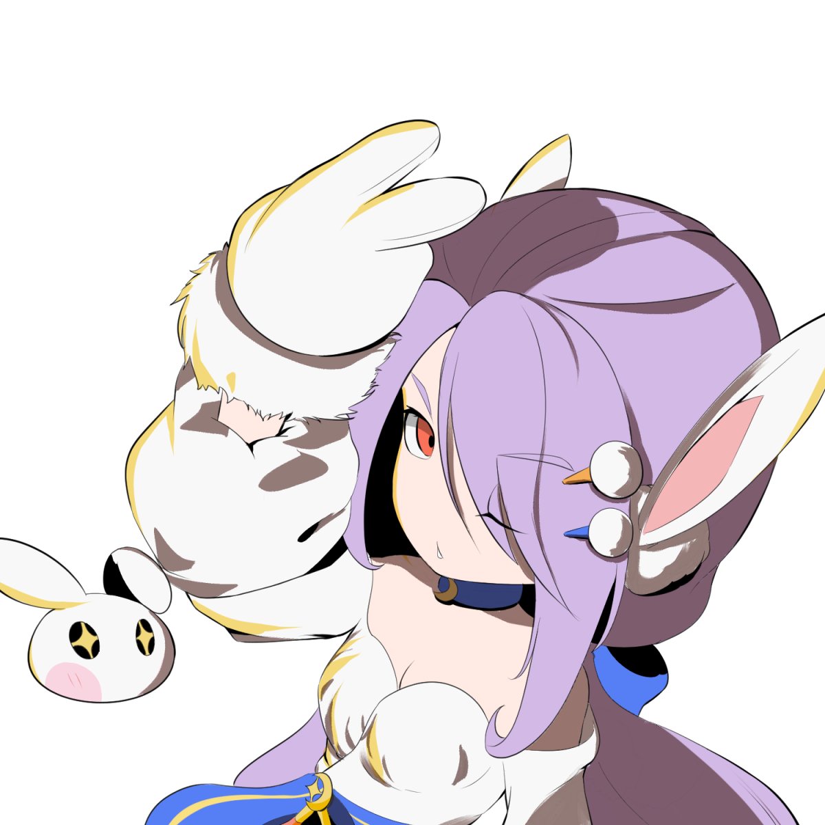 NemiaArt's tweet photo. MOON BUNNY DOMINIEL

#epic7 #epicseven #digitalart #chibiart #Chibi https://t.co/PzejQS0Htj