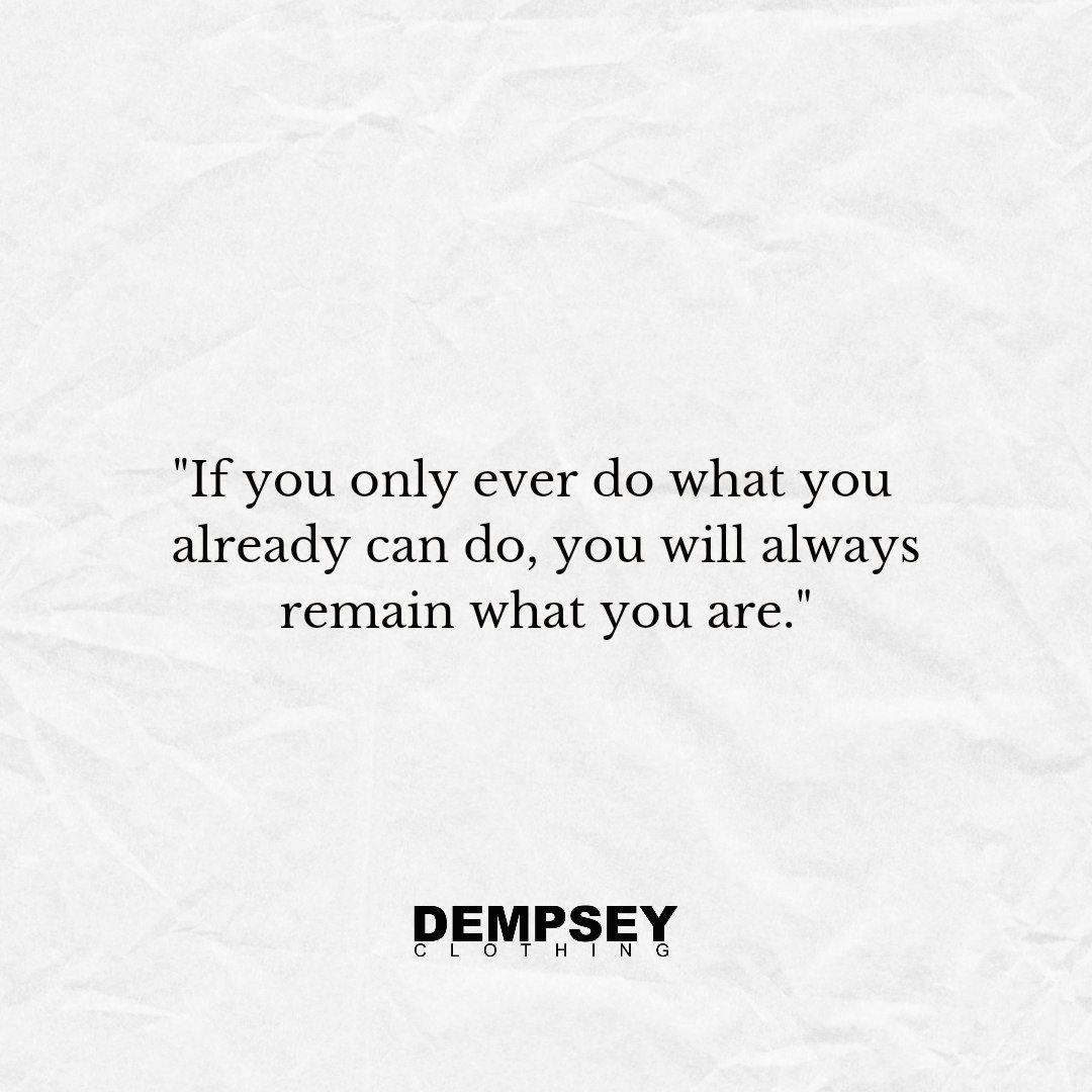 Wer immer nur tut, was man bereits kann, wird immer bleiben was er ist.

#Change 💪📈

#mindset #motivation #erfolg