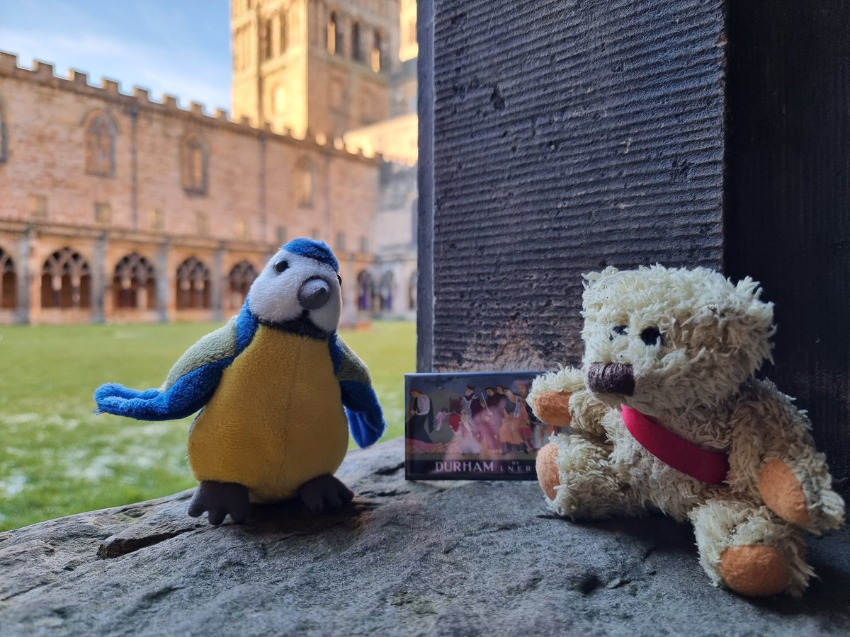 We had a lovely time in Durham visiting <a href="/durhamcathedral/">Durham Cathedral</a> and chilling out. Playing in the cloisters where monks once prayed each day was good fun, and Mr Human bought us a fridge magnet to remind us of our holiday. We were worn out when we got home! 😀