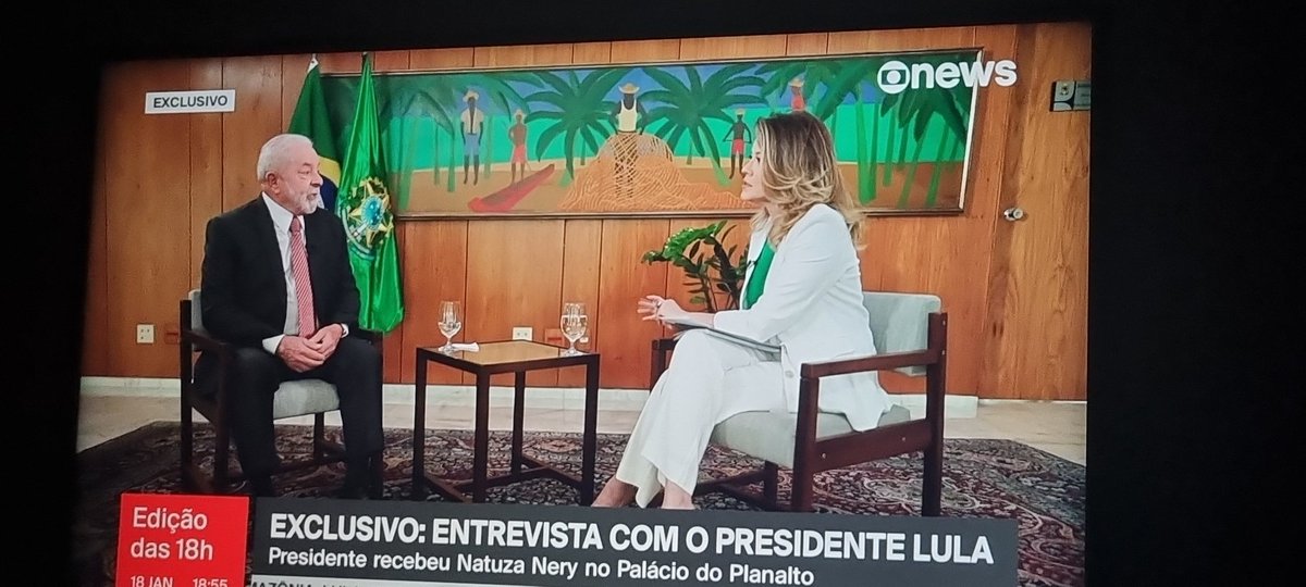 flordepequi's tweet image. Como é bom ter um Presidente ! Excelente entrevista @LulaOficial Lula na Globo News