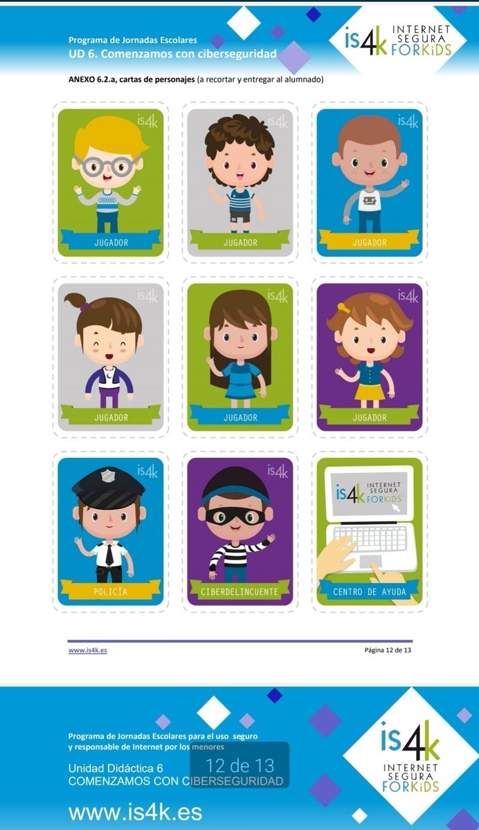 Mariaglezben's tweet image. 📳GUÍA DIDÁCTICA completa para INICIAR al alumanado en CIBERSEGURIDAD

Etapa: #infantil #primaria
🔸️Internet en #seguridad
🔸️Uso responsable y crítico
🔸️#Bienestardigital
🔸️Amenazas y peligros
De @is4k
🔗is4k.es/sites/default/…
#compdigedu #CDD #claustrovirtual #recursos