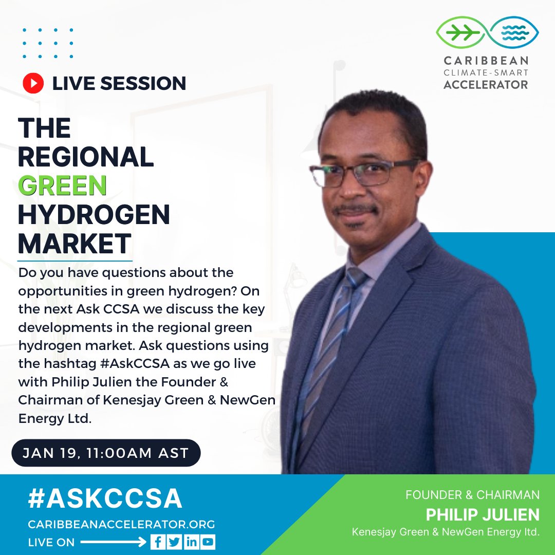 ccs_accelerator's tweet photo. Happening tomorrow! Get your questions ready using the hashtag #ASKCCSA as we go live! 

#greenhydrogen #energytranstion #renewableenergy #ClimateSmart #climateaction https://t.co/RjYRQXVRJx