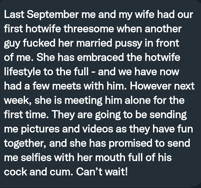 PervConfession on Twitter "His wife is gonna meet her lover alone&qu