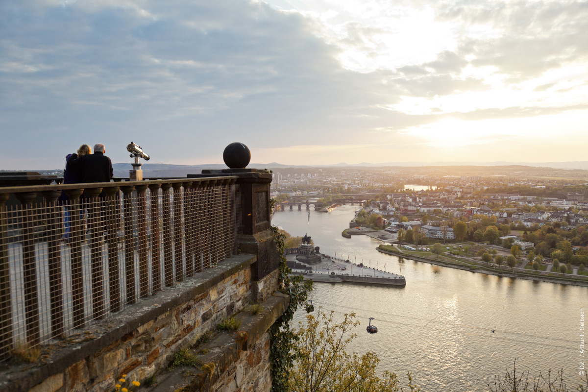 Hello from the Deutsches Eck aka ‘German corner’, near Koblenz! Do you know which two rivers meet here?