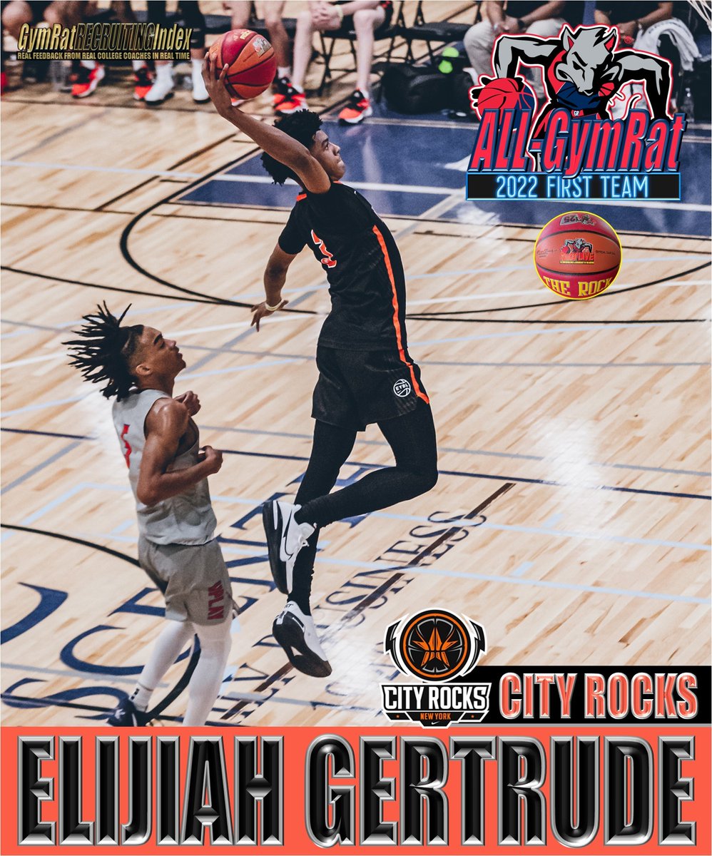 DO NOT JUMP with @elijah_gertrude unless you're a defender that's looking to go viral for all the WRONG reasons. The @cityrocksEYBL high-flier is committed to @UVAMensHoops. National reg for GymRat 2023 is BOOMING @ gymratchallenge.com w/teams from Miami to Montreal locked in