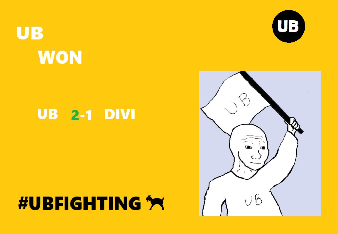 UBGaming_NA's tweet photo. I got tired of doing this shit, paint is much better
First match with many complications but the beasts have won once again
#UBFIGHTING 🐐 #UBWIN 🤑 https://t.co/Q0W65A0paM