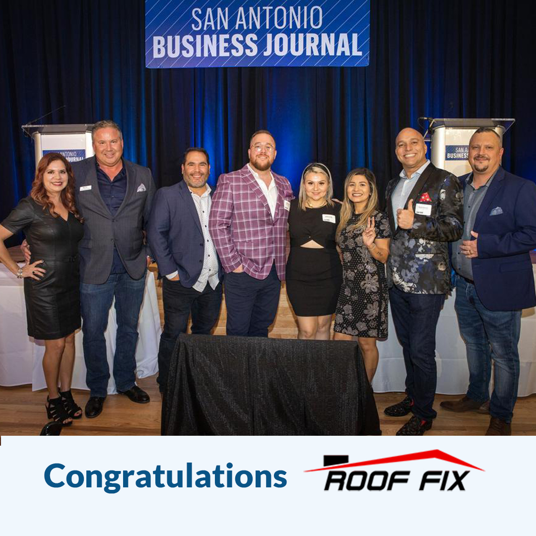 pearlscore's tweet photo. Congratulations to #PearlNetworkContractor Roof Fix for being named one of the fastest-growing companies in San Antonio by the San Antonio Business Journal! @SABizJournal https://t.co/Kr4KHnAtcJ https://t.co/hdRpPKgMHG