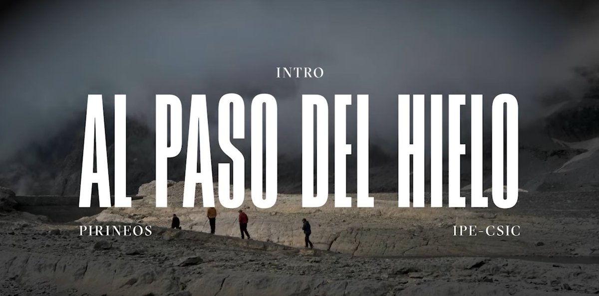 IPE_CSIC's tweet photo. ¿Aún no has visto el documental "Al paso del hielo" Ya puedes verlo en youtube: https://t.co/Au9GQn6A0B #Glaciares #Pirineos #CambioClimatico https://t.co/MEgJBPTDSK
