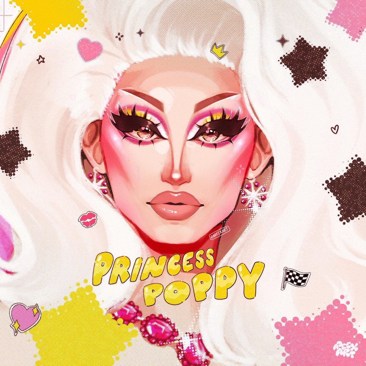 adeexart's tweet image. ⭐️💄💗🏁 ･*.✧ P O P P Y ✧.* 🏁💗💄⭐️

she’s homo… phobic 💅🏼 it’s @princesspoppypp 👑

I really enjoyed poppy on the season, wish we could’ve seen more of her, loved her promo look, the face WAS BEAT ! , hope you all like it ✨

@RuPaulsDragRace #princesspoppy #dragrace #rpdr