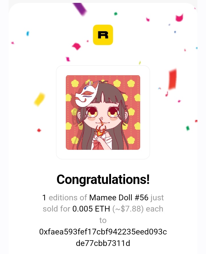 Omgg i just wake up and got 2 email 🥳🥳🥳🥳
Thank u dear <a href="/msangexo_/">❥ 𝗺𝘀. 𝗮𝗻𝗴𝗲</a> for always supporting #mameedoll ❤️❤️❤️
Love u to the moon 😄😄

#nfts #nftsale #NFTcollections