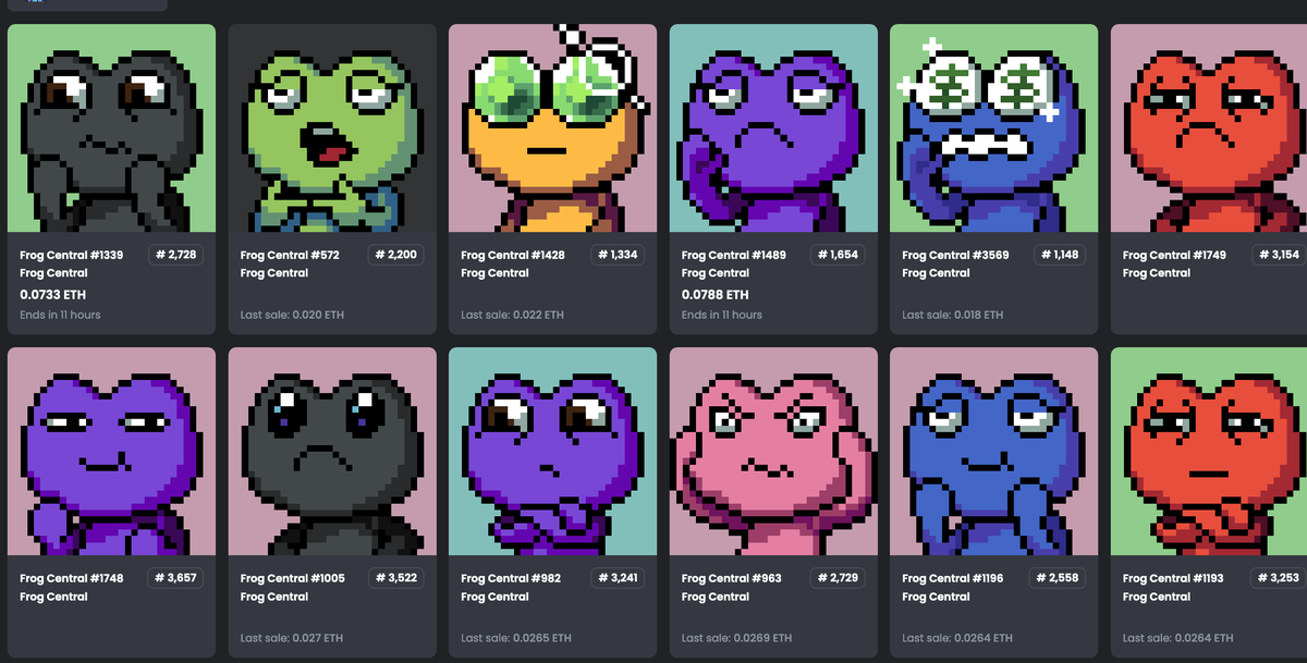 <a href="/central_frog/">$Freag</a> Minted some frogs and bought some more frogs

I don't know you but for some reason I believe in you

IYKYK