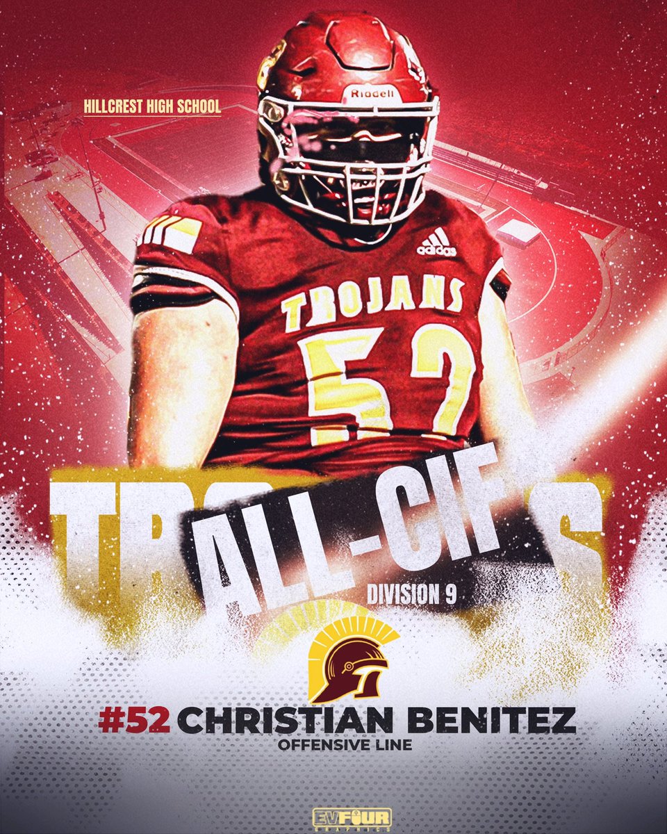 CoachCarter___'s tweet photo. Congrats to Class of 2024 Center Christian Benitez for earning All CIF @HTrojans https://t.co/Z3GUNYP6R9